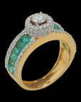 Diamond and Emerald Ring