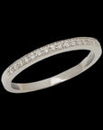 Single Line Diamond Ring