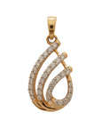 Droplet-shaped Diamond Earrings And Pendant Set