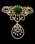 Magnificent Diamond Necklace with interchangeable Ruby and Emerald