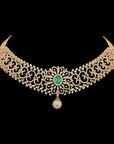 Multipurpose  Detachable South Indian Bridal Necklace  Earrings (Cevipogulu) Set