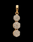 Drop Diamond Earrings And Pendant Set