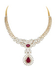 Scintillating Emerald, Ruby and Diamond Necklace 17248