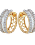 Hoop Clip-on Diamond Earrings