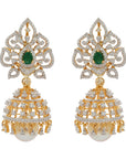 Elegant Emerald And Ruby Earrings 17283