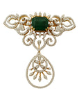 Magnificent Diamond Necklace with interchangeable Ruby and Emerald