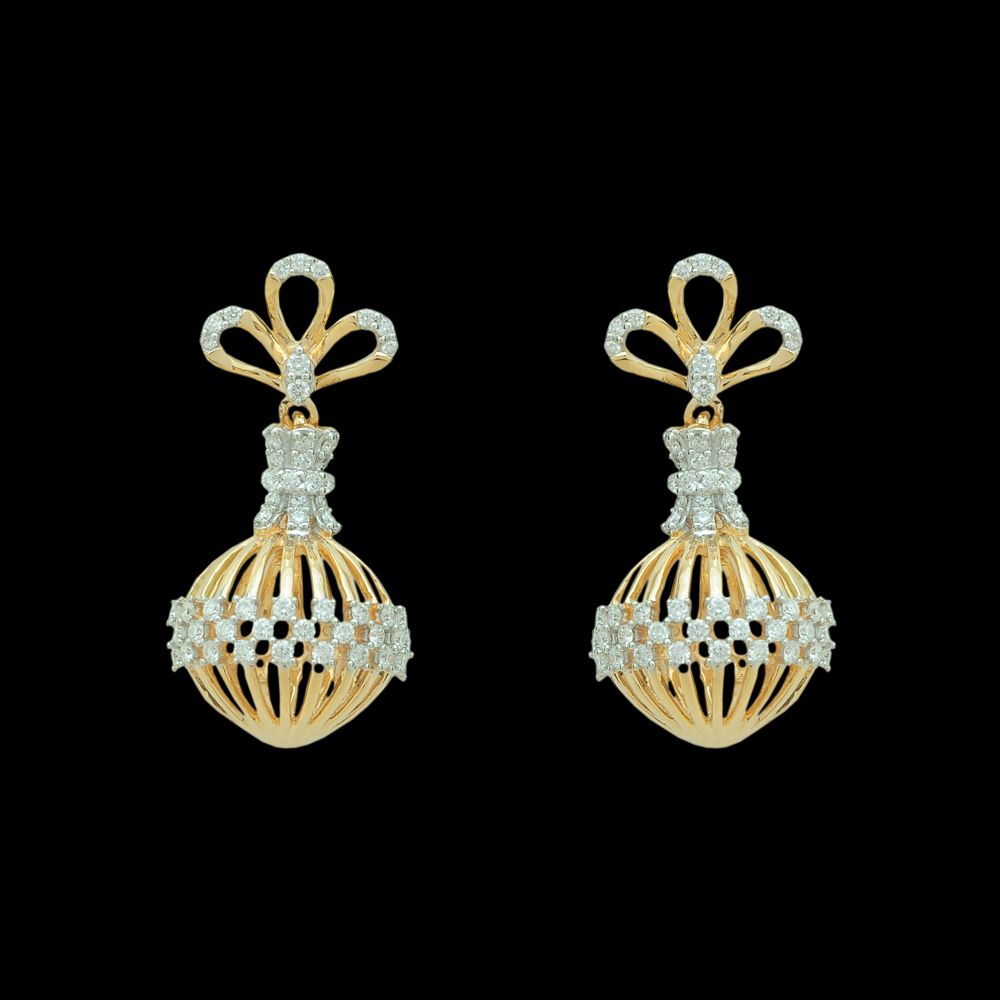 Mini Diamond Jhumka Earrings